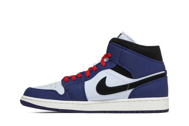 Air Jordan 1 Mid Deep Royal Blue Black