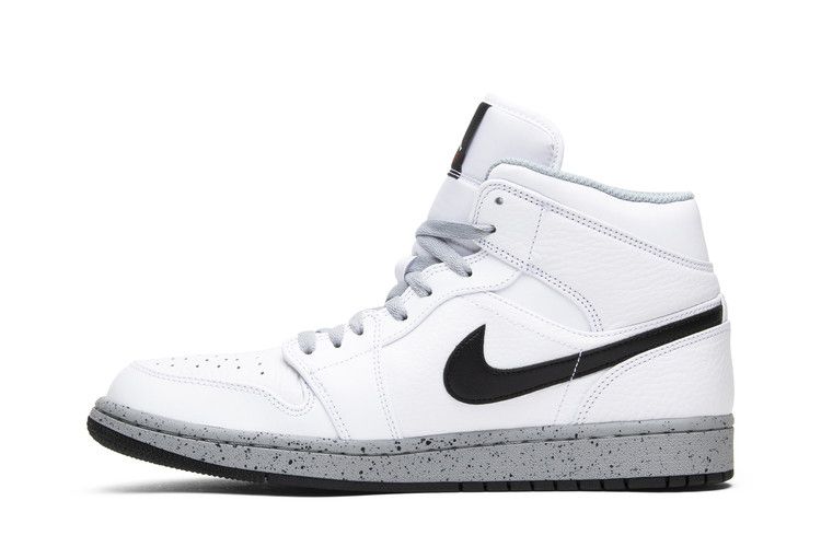 Air Jordan 1 Mid White Cement