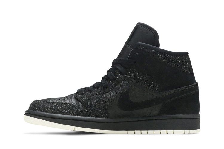 Air Jordan 1 Mid Glitter Black (Women's)