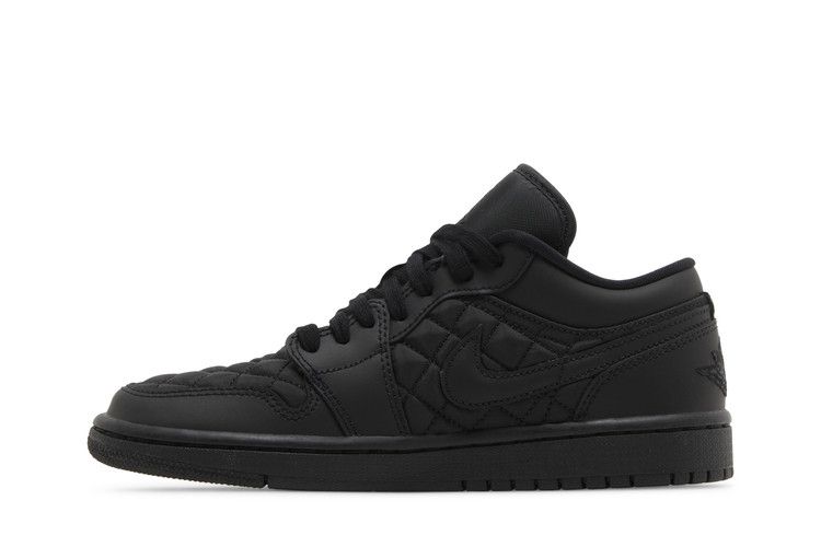 Air Jordan 1 Low Triple Black Quilted (Women's)