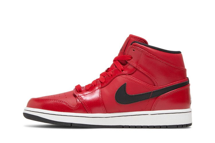 Air Jordan 1 Mid Gym Red Black Patent