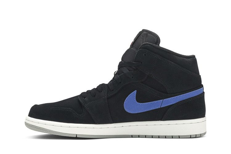 Air Jordan 1 Mid Multi-Color Swoosh Black