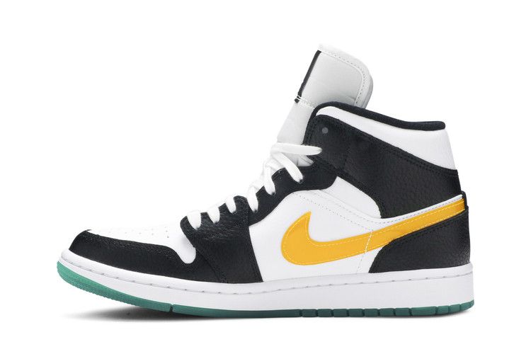 Air Jordan 1 Mid Alternate Swooshes Red Yellow (Women's)