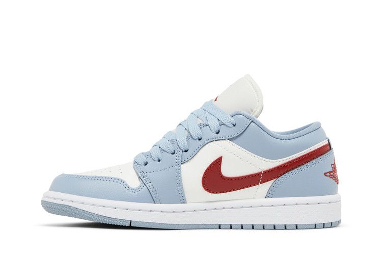 Air Jordan 1 Low Blue Whisper Dune Red (Women's)