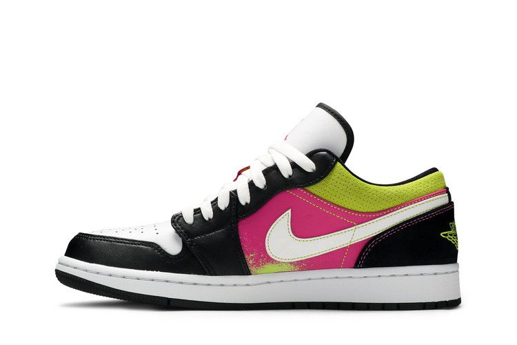 Air Jordan 1 Low Black Active Fuchsia Cyber
