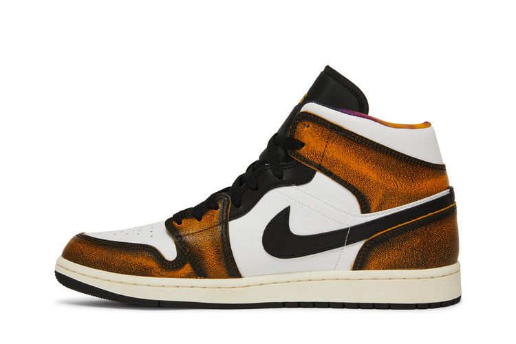 Air Jordan 1 Mid SE Orange Wear Away