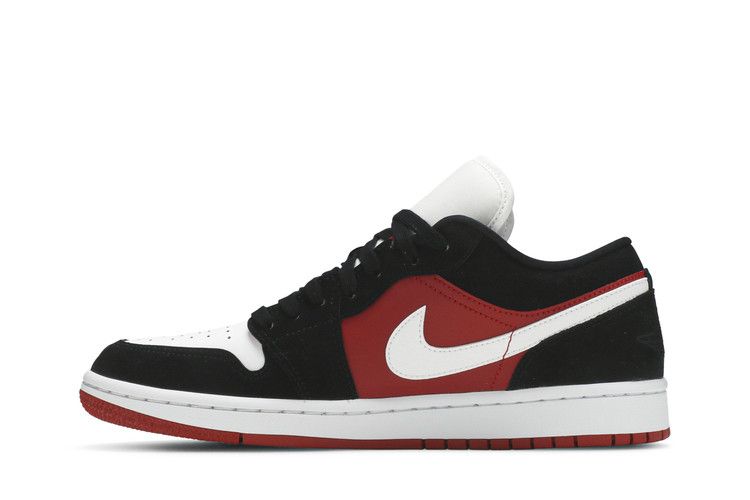 Air Jordan 1 Low Black White Gym Red (Women's)