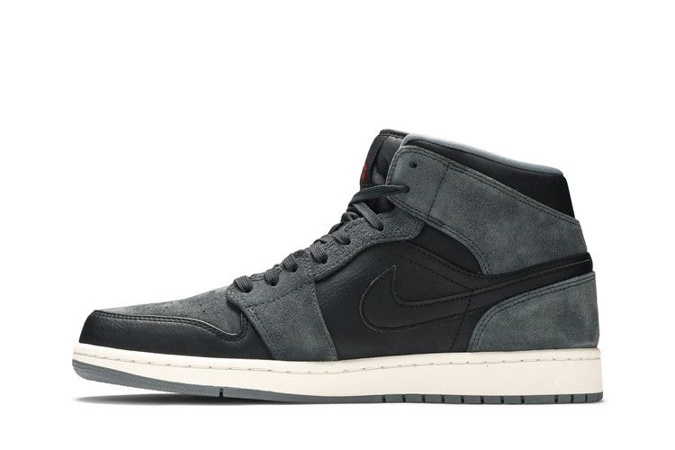 Air Jordan 1 Retro Mid Black Gym Red Anthracite
