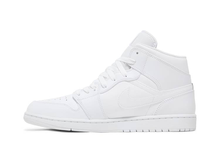 Air Jordan 1 Mid Triple White (2022/2023)