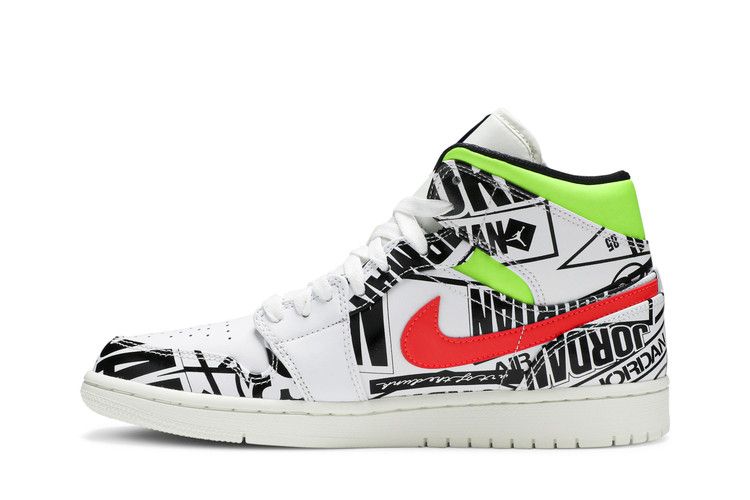 Air Jordan 1 Mid All Over Logos