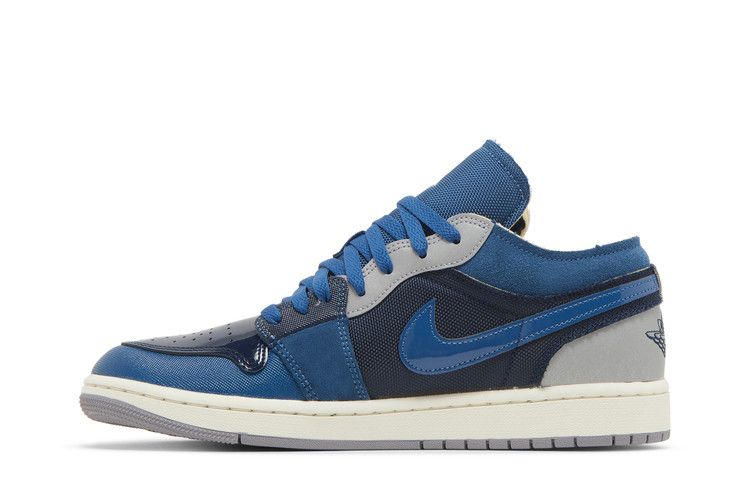 Air Jordan 1 Low SE Craft Obsidian French Blue Ashen Slate White