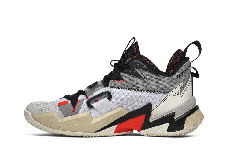 Air Jordan Why Not Zer0.3 White Bright Crimson Black