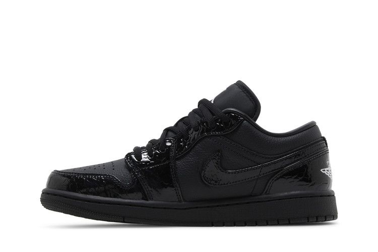 Air Jordan 1 Low SE Patent Elephant Black (Women's)