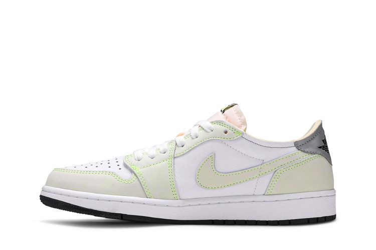 Air Jordan 1 Retro Low White Ghost Green Black