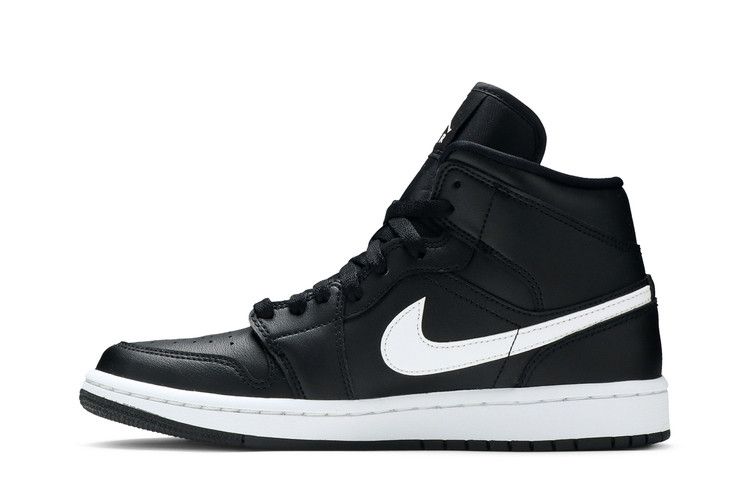 Air Jordan 1 Mid Black White (Women's)