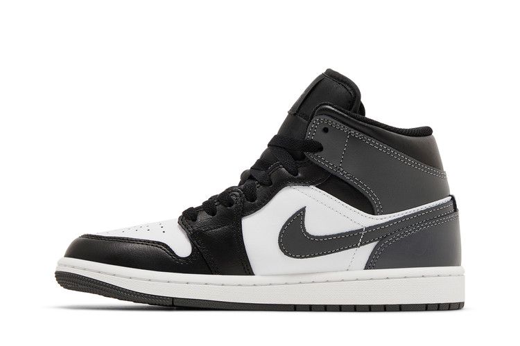 Air Jordan 1 Mid Black White Iron Grey