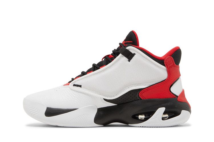 Air Jordan Max Aura 4 White Black University Red