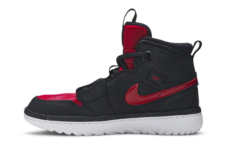 Air Jordan 1 High React Black Noble Red
