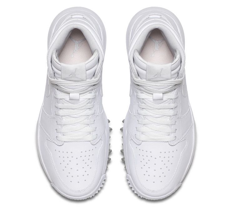 Air Jordan 1 Retro Golf Cleat White Metallic