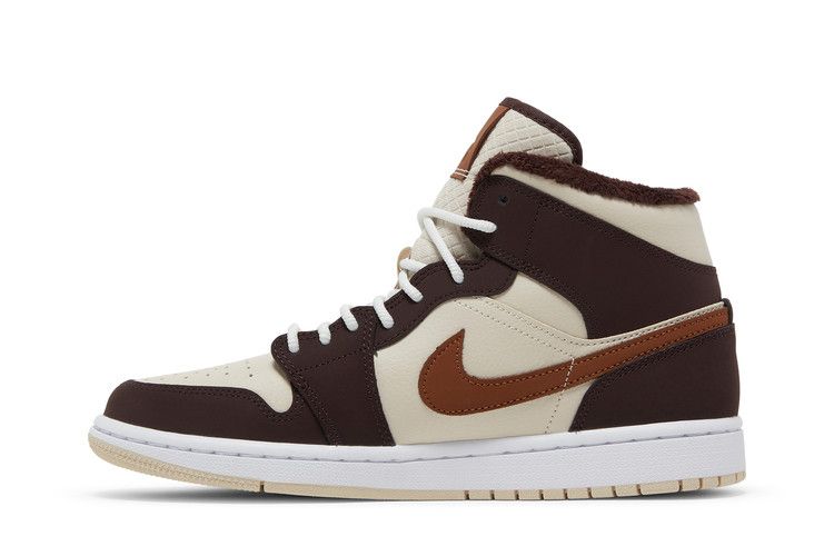 Air Jordan 1 Mid SE Brown Basalt Oatmeal (Women's)