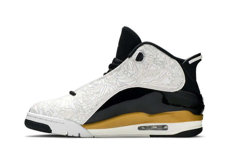 Air Jordan Dub Zero Black Metallic Gold White