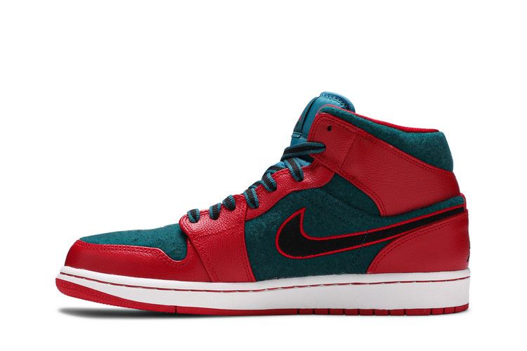 Air Jordan 1 Mid Gym Red Black Dark Sea