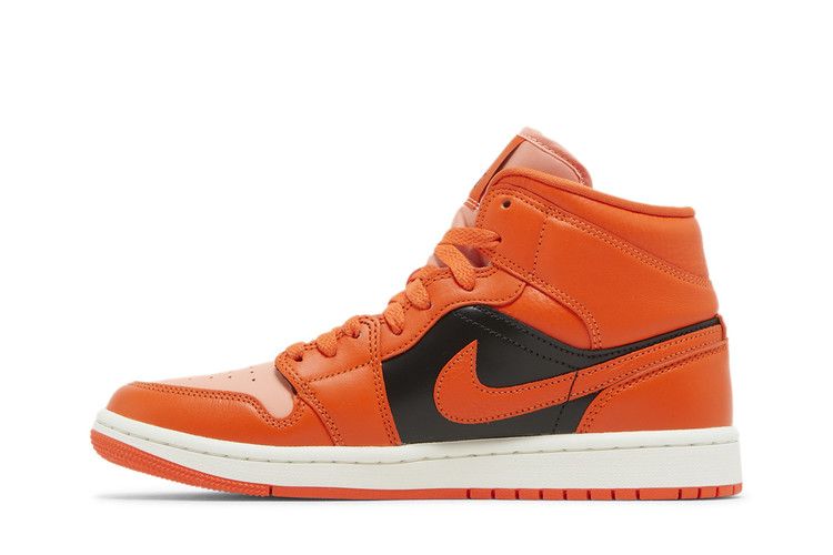 Air Jordan 1 Mid SE Rush Orange Crimson Bliss (Women's)