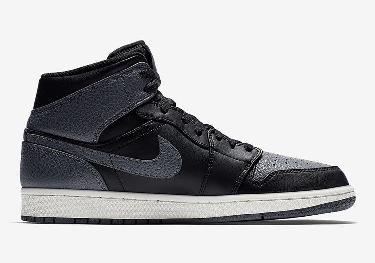 Air Jordan 1 Retro Mid Black Dark Grey