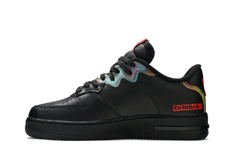 Nike Air Force 1 React Black Glow Habanero Red