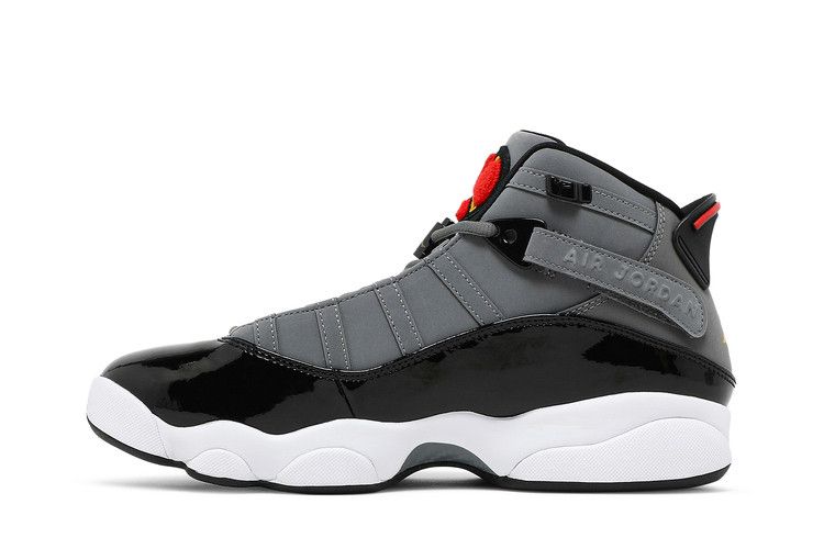 Air Jordan 6 Rings Smoke Grey Black Red Gold