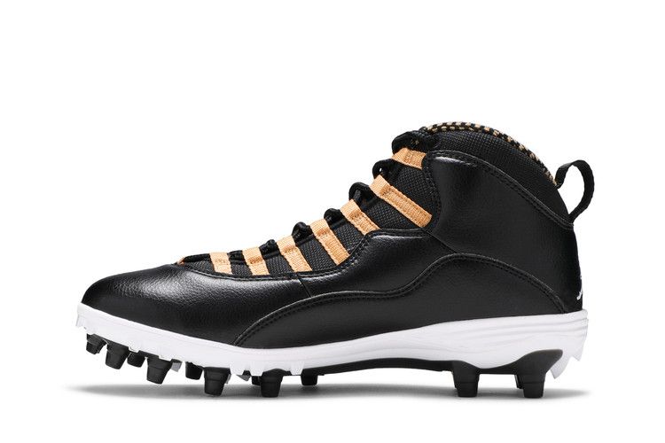 Air Jordan 10 TD Mid Black Metallic Gold