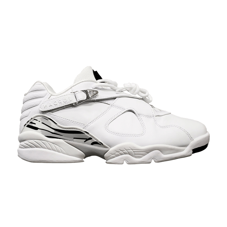 Air Jordan 8 Retro Low White Metallic Silver