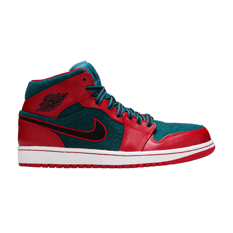 Air Jordan 1 Mid Gym Red Black Dark Sea