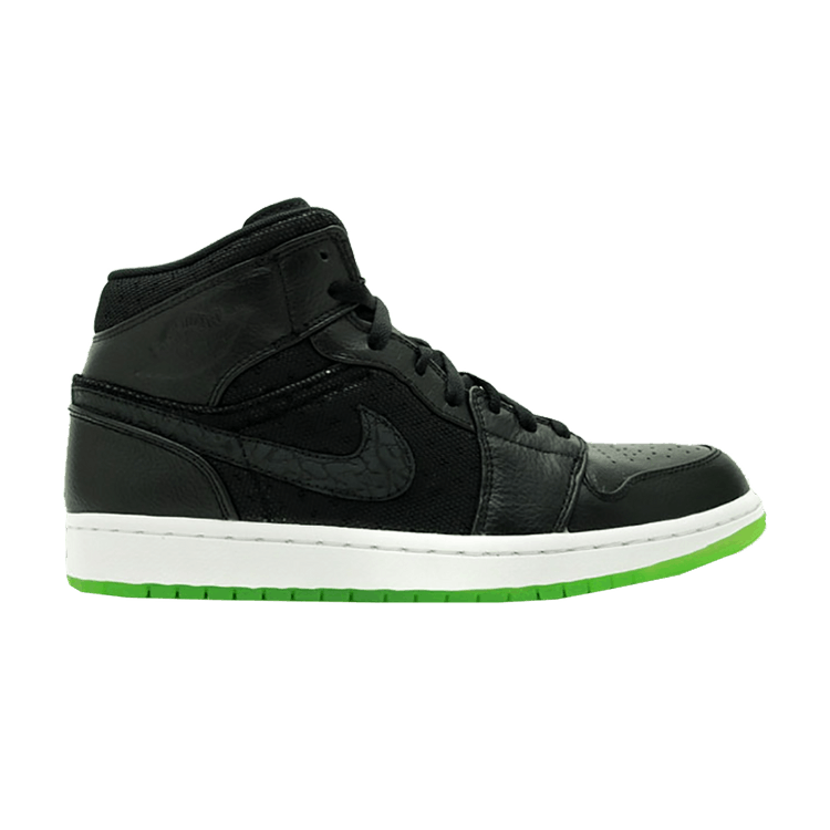 Air Jordan 1 Phat Black Action Green