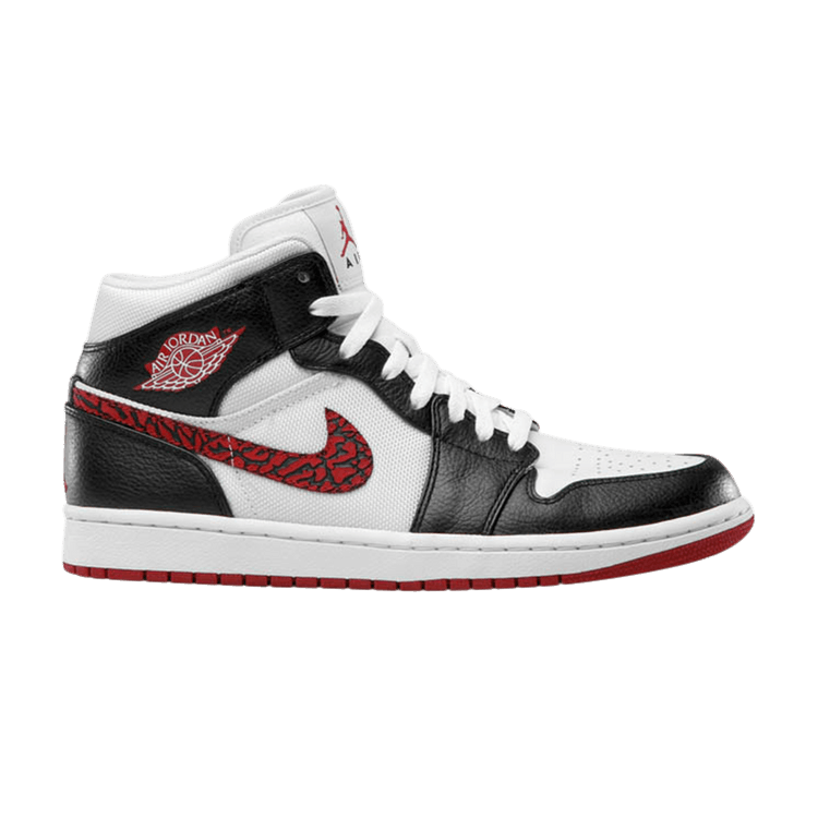 Air Jordan 1 Phat White Red Black (Elephant Print)