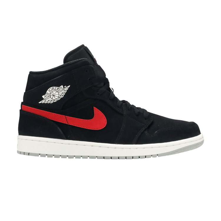 Air Jordan 1 Mid Multi-Color Swoosh Black