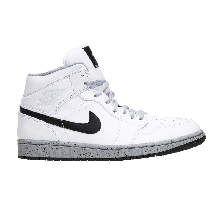 Air Jordan 1 Mid White Cement
