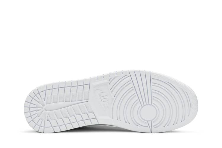 Air Jordan 1 Low Triple White Tumbled Leather