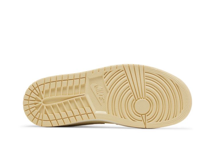 Air Jordan 1 Mid SE Pale Vanilla Metallic Gold (Women's)
