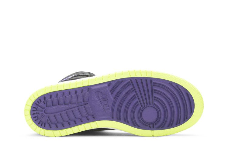 Air Jordan 1 High Zoom Air CMFT Black Court Purple Lemon Venom (Women's)
