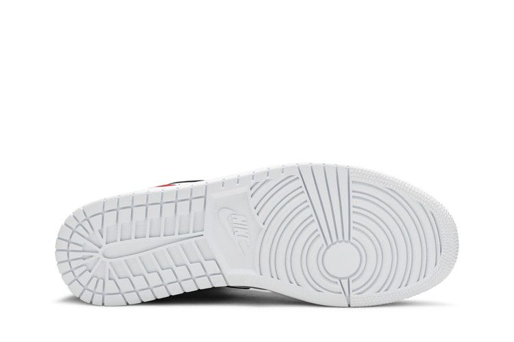 Air Jordan 1 Mid White Black Gym Red