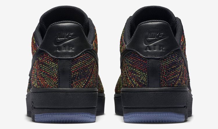 Nike Air Force 1 Low Flyknit Black Multi-Color