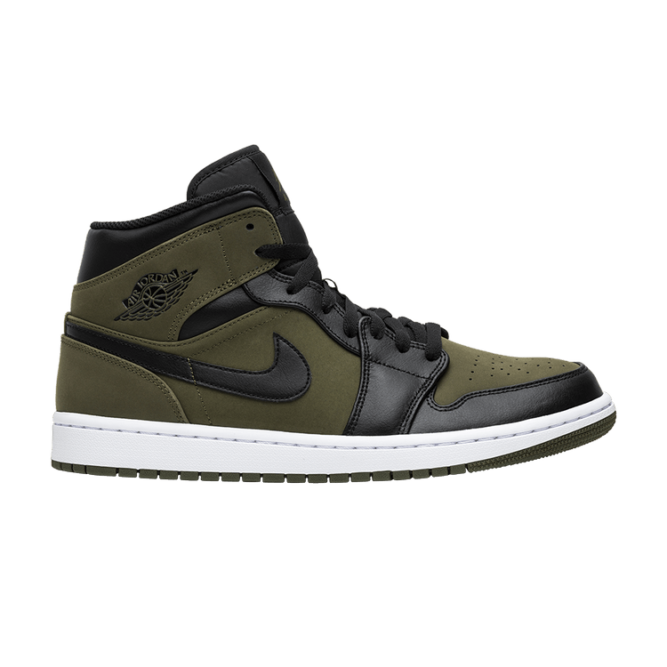 Air Jordan 1 Mid Olive Canvas