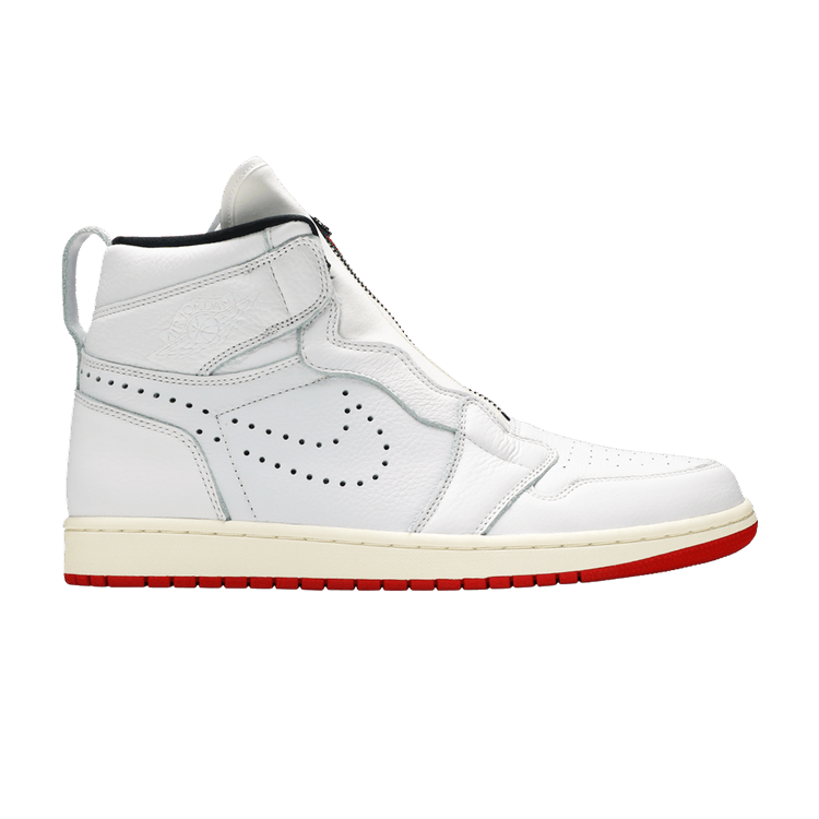 Air Jordan 1 Retro High Zip White University Red