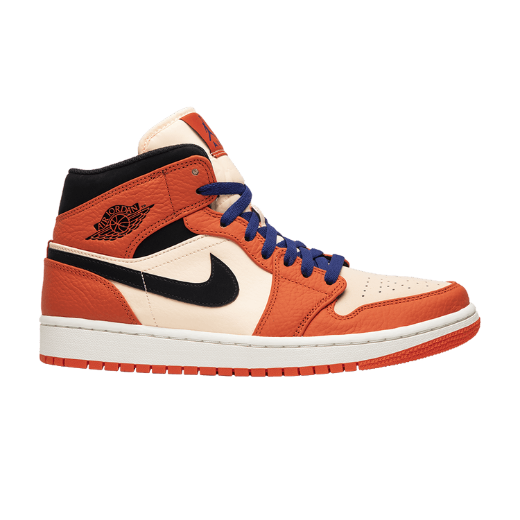 Air Jordan 1 Mid Team Orange Black