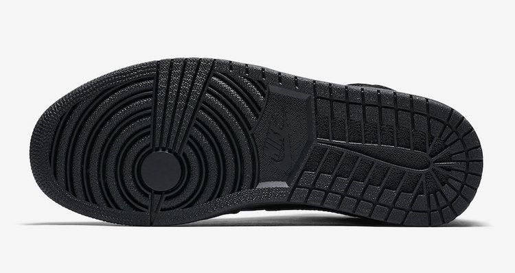 Air Jordan 1 Mid Black Black White