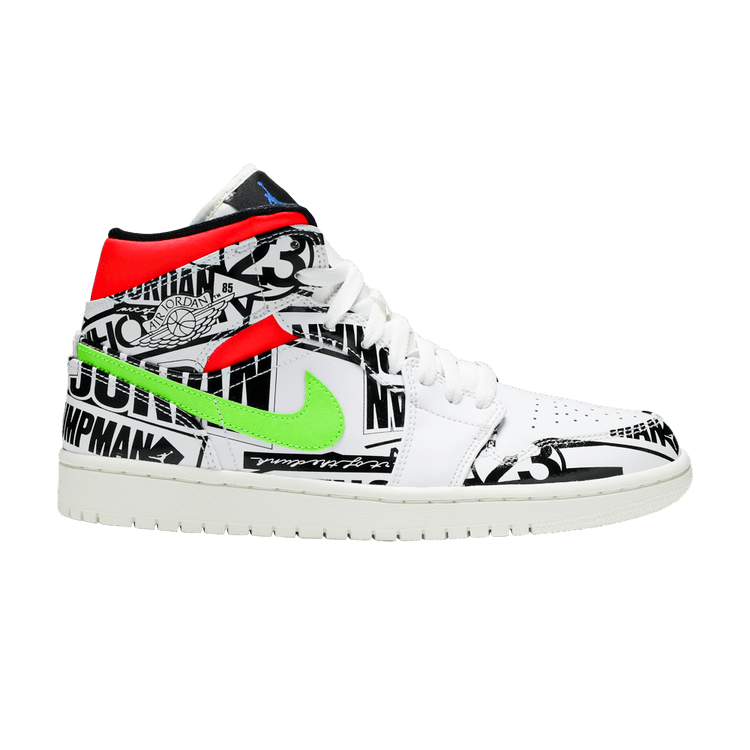 Air Jordan 1 Mid All Over Logos