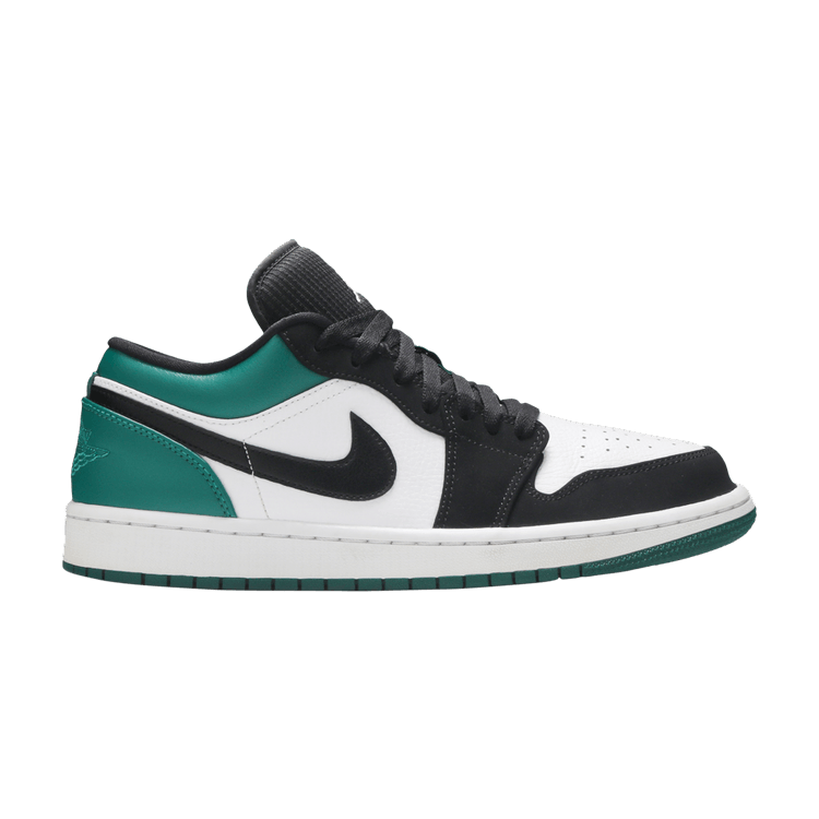Air Jordan 1 Low White Black Mystic Green