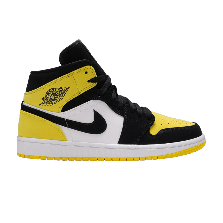 Air Jordan 1 Mid Yellow Toe Black