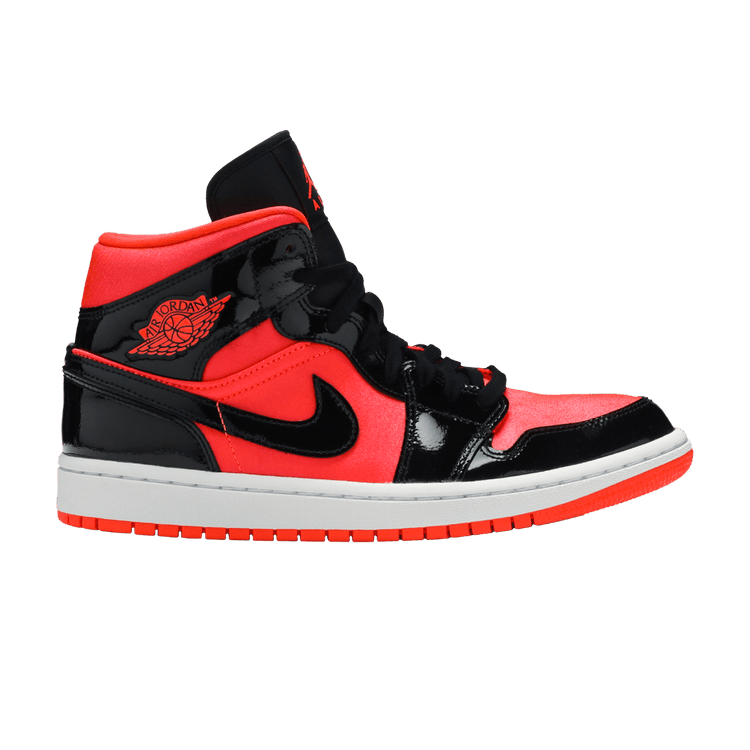 Air Jordan 1 Mid Hot Punch Black (Women's)